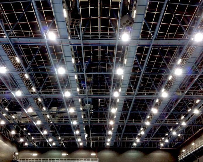 Image of the interior roof of the Village Sound stage